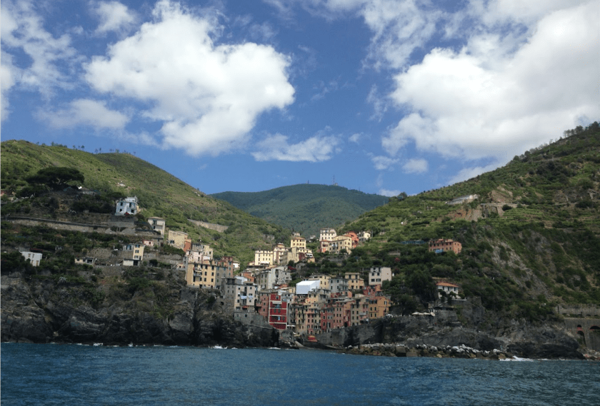 Riomaggiore from the sea